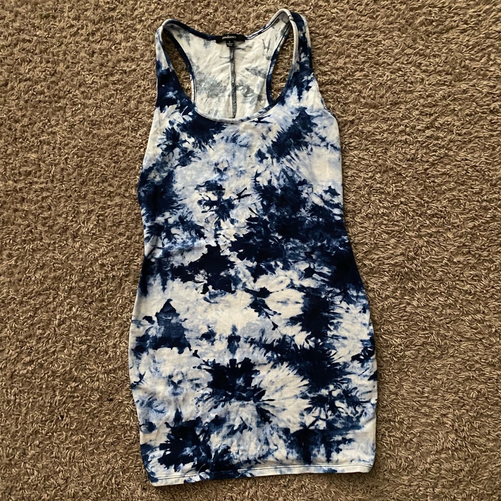 Blue tie-dye shirt